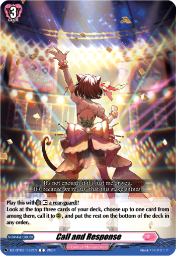(122) Cardfight Vanguard Illusionless Strife Single: Call and Response [D-Format]  Common