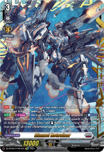 (FFR07) Cardfight Vanguard Illusionless Strife Single: Glanzel Rotovisor [D-Format] (V.2 - Double Frame Rare)  Double Frame Rare