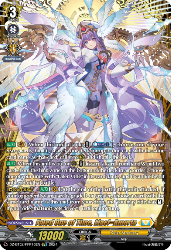 (FFR10) Cardfight Vanguard Illusionless Strife Single: Fated One of Time, Liael=Amorta [D-Format] (V.3 - Double Frame Rare)  Double Frame Rare