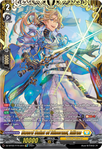 (FFR12) Cardfight Vanguard Illusionless Strife Single: Sword Saint of Itinerant, Idiras [D-Format] (V.2 - Double Frame Rare)  Double Frame Rare
