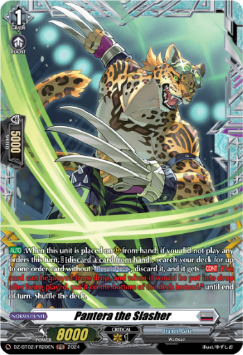 (FR20) Cardfight Vanguard Illusionless Strife Single: Pantera the Slasher [D-Format] (V.2 - Frame Rare)  Frame Rare
