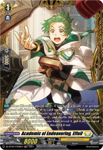 (FR28) Cardfight Vanguard Illusionless Strife Single: Academic of Endeavoring, Effoll [D-Format] (V.2 - Frame Rare)  Frame Rare