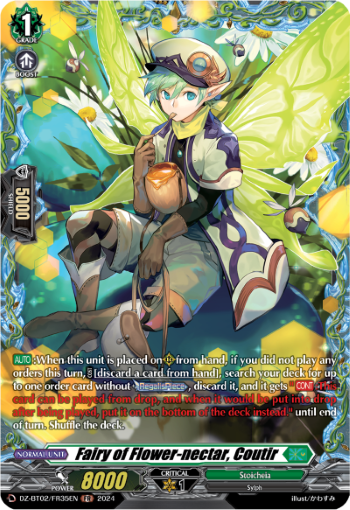 (FR35) Cardfight Vanguard Illusionless Strife Single: Fairy of Flower-nectar, Coutir [D-Format] (V.2 - Frame Rare)  Frame Rare
