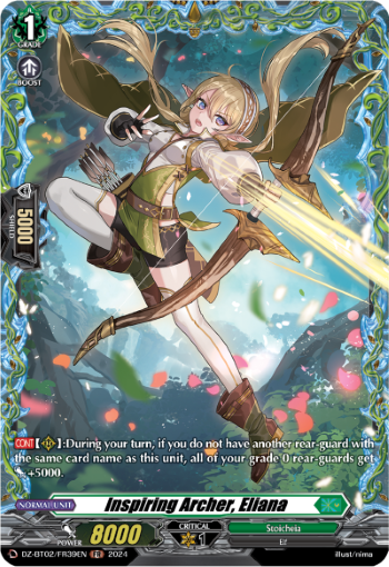 (FR39) Cardfight Vanguard Illusionless Strife Single: Inspiring Archer, Eliana [D-Format] (V.2 - Frame Rare)  Frame Rare