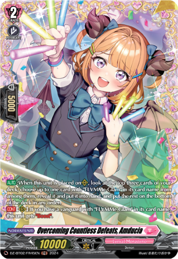 (FR45) Cardfight Vanguard Illusionless Strife Single: Overcoming Countless Defeats, Amducia [D-Format] (V.2 - Frame Rare)  Frame Rare