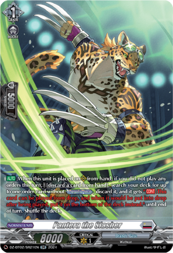 (SR21) Cardfight Vanguard Illusionless Strife Single: Pantera the Slasher [D-Format] (V.3 - Silver Rare)  Silver Rare