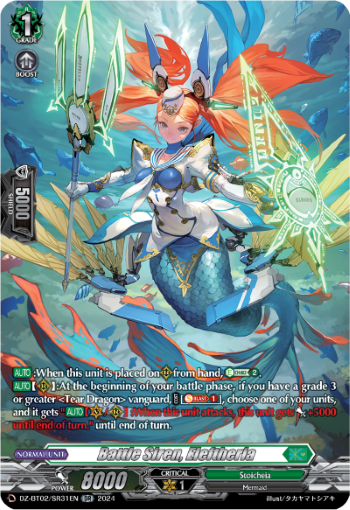 (SR31) Cardfight Vanguard Illusionless Strife Single: Battle Siren, Eleftheria [D-Format] (V.3 - Silver Rare)  Silver Rare