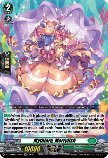 (041) Cardfight Vanguard Dimensional Transcendence Single: Mythiarq, Merrylish [D-Format] (V.1 - Double Rare)  Double Rare