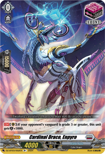 (052) Cardfight Vanguard Dimensional Transcendence Single: Cardinal Draco, Enpyro [D Format]  Rare