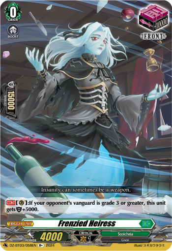 (058) Cardfight Vanguard Dimensional Transcendence Single: Frenzied Heiress [D Format]  Rare
