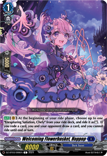 (099) Cardfight Vanguard Dimensional Transcendence Single: Welcoming Flowerbasket, Hoppop [D-Format]  Common