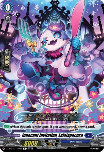 (101) Cardfight Vanguard Dimensional Transcendence Single: Innocent Invitation, Lalalapococo [D-Format]  Common