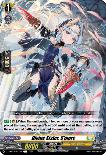 (117) Cardfight Vanguard Dimensional Transcendence Single: Divine Sister, S'more [D-Format]  Common