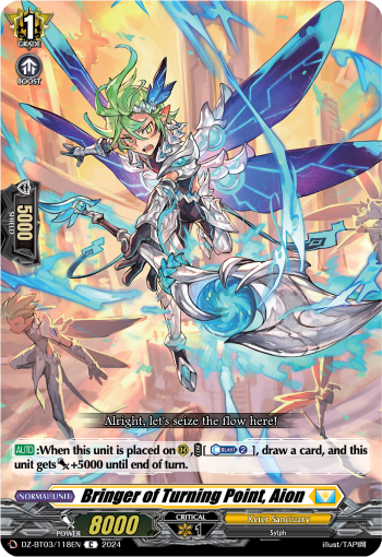 (118) Cardfight Vanguard Dimensional Transcendence Single: Bringer of Turning Point, Aion [D-Format]  Common