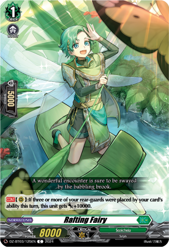 (125) Cardfight Vanguard Dimensional Transcendence Single: Rafting Fairy [D-Format]  Common