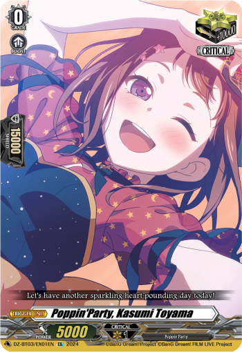 (EX01) Cardfight Vanguard Dimensional Transcendence Single: Poppin'Party, Kasumi Toyama [D-Format] (V.1 - Special EX)  Special EX