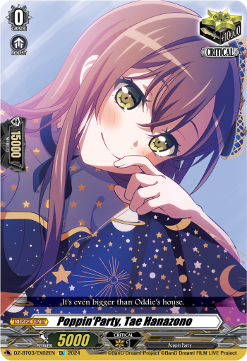 (EX02) Cardfight Vanguard Dimensional Transcendence Single: Poppin'Party, Tae Hanazono [D-Format] (V.1 - Special EX)  Special EX