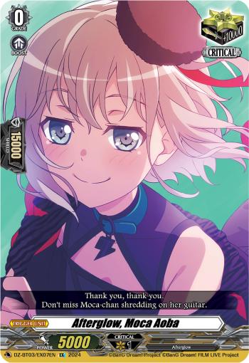 (EX07) Cardfight Vanguard Dimensional Transcendence Single: Afterglow, Moca Aoba [D-Format] (V.1 - Special EX)  Special EX
