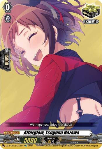 (EX10) Cardfight Vanguard Dimensional Transcendence Single: Afterglow, Tsugumi Hazawa [D-Format] (V.1 - Special EX)  Special EX