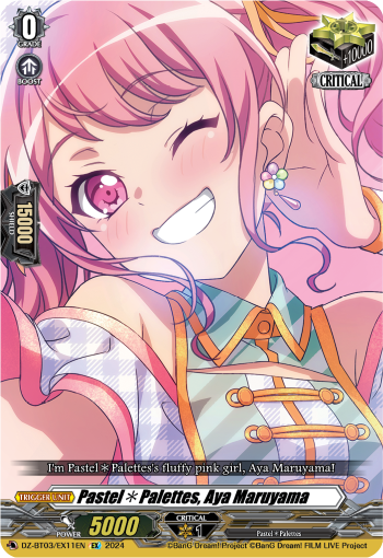 (EX11) Cardfight Vanguard Dimensional Transcendence Single: Pastel Palettes, Aya Maruyama [D-Format] (V.1 - Special EX)  Special EX