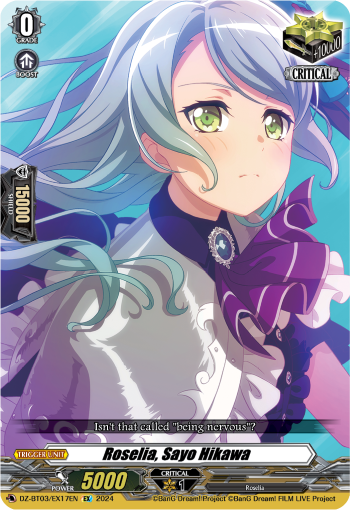 (EX17) Cardfight Vanguard Dimensional Transcendence Single: Roselia, Sayo Hikawa [D-Format] (V.1 - Special EX)  Special EX