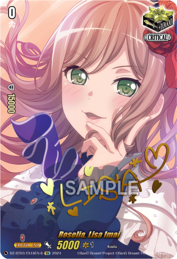 (EX18-S) Cardfight Vanguard Dimensional Transcendence Single: Roselia, Lisa Imai [D-Format] (V.2 - Special EX)  Special EX