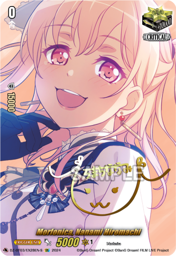 (EX28-S) Cardfight Vanguard Dimensional Transcendence Single: Morfonica, Nanami Hiromachi [D-Format] (V.2 - Special EX)  Special EX