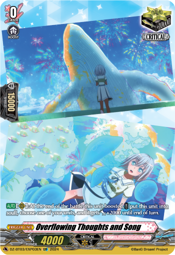 (EXP03) Cardfight Vanguard Dimensional Transcendence Single: Overflowing Thoughts and Song [D-Format] (V.1 - Special EX)  Special EX