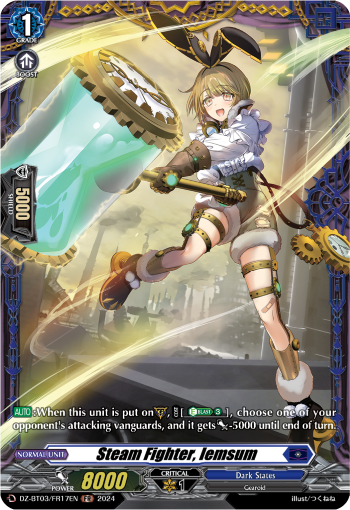 (FR17) Cardfight Vanguard Dimensional Transcendence Single: Steam Fighter, Iemsum [D-Format] (V.2 - Frame Rare)  Frame Rare