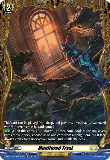 (FR38) Cardfight Vanguard Dimensional Transcendence Single: Monitored Tryst [D-Format] (V.2 - Frame Rare)  Frame Rare