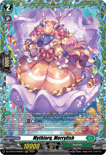 (FR42) Cardfight Vanguard Dimensional Transcendence Single: Mythiarq, Merrylish [D-Format] (V.2 - Frame Rare)  Frame Rare