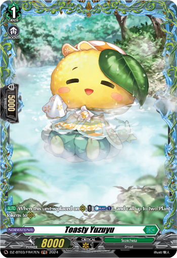 (FR47) Cardfight Vanguard Dimensional Transcendence Single: Toasty Yuzuyu [D-Format] (V.2 - Frame Rare)  Frame Rare