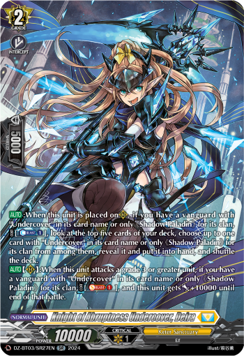 (SR27) Cardfight Vanguard Dimensional Transcendence Single: Knight of Abruptness Undercover, Deira [D-Format] (V.3 - Silver Rare)  Silver Rare