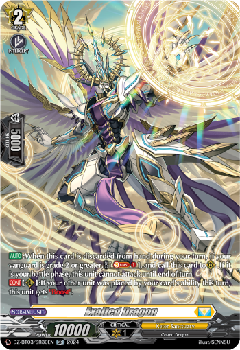 (SR30) Cardfight Vanguard Dimensional Transcendence Single: Exalted Dragon [D-Format] (V.3 - Silver Rare)  Silver Rare