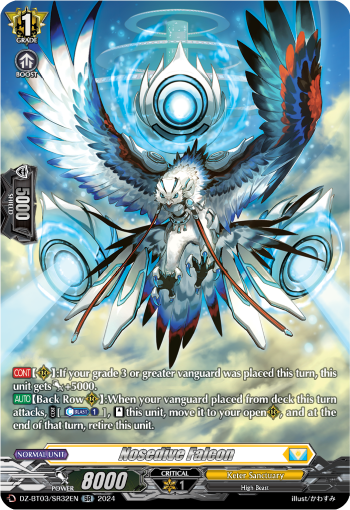 (SR32) Cardfight Vanguard Dimensional Transcendence Single: Nosedive Falcon [D-Format] (V.3 - Silver Rare)  Silver Rare