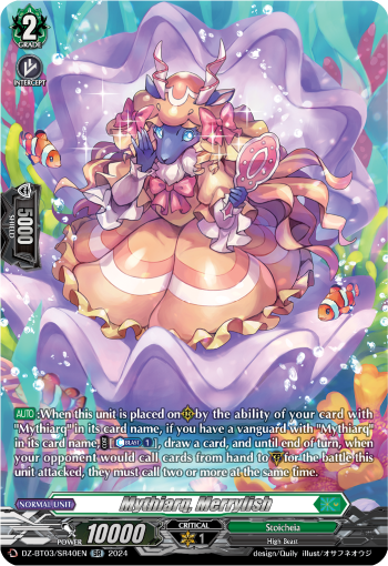 (SR40) Cardfight Vanguard Dimensional Transcendence Single: Mythiarq, Merrylish [D-Format] (V.3 - Silver Rare)  Silver Rare