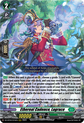 (015) Cardfight Vanguard Destined Showdown Single: Ethereal Cadence, Lagrace [D-Format] (V.1 - Triple Rare)  Triple Rare