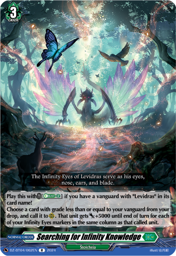 (062) Cardfight Vanguard Destined Showdown Single: Searching for Infinity Knowledge [D-Format] (V.1 - Rare)  Rare