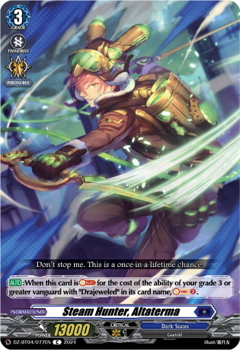 (077) Cardfight Vanguard Destined Showdown Single: Steam Hunter, Altaterma [D-Format]  Common