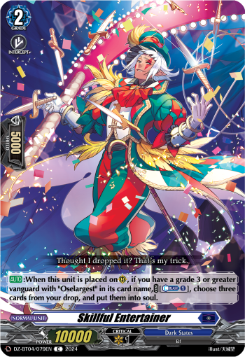 (079) Cardfight Vanguard Destined Showdown Single: Skillful Entertainer [D-Format]  Common
