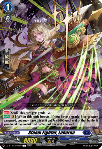 (081) Cardfight Vanguard Destined Showdown Single: Steam Fighter, Labarna [D-Format]  Common
