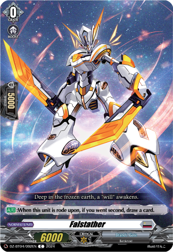 (092) Cardfight Vanguard Destined Showdown Single: Falstather [D-Format]  Common