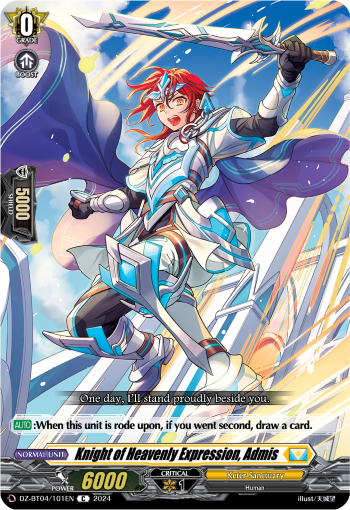 (101) Cardfight Vanguard Destined Showdown Single: Knight of Heavenly Expression, Admis [D-Format]  Common