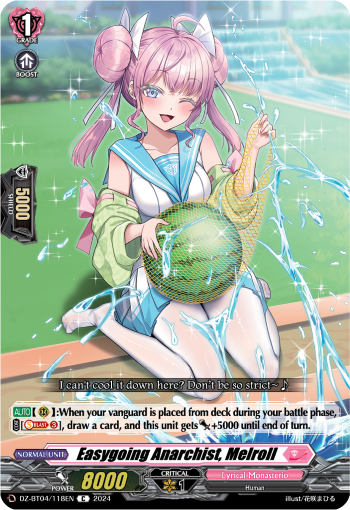 (118) Cardfight Vanguard Destined Showdown Single: Easygoing Anarchist, Melroll [D-Format]  Common