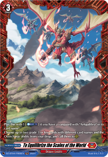 (FR08) Cardfight Vanguard Destined Showdown Single: To Equilibrize the Scales of the World [D-Format] (V.2 - Frame Rare)  Frame Rare