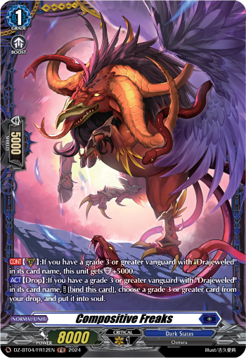 (FR12) Cardfight Vanguard Destined Showdown Single: Compositive Freaks [D-Format] (V.2 - Frame Rare)  Frame Rare