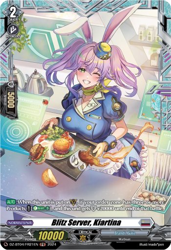 (FR21) Cardfight Vanguard Destined Showdown Single: Blitz Server, Kiartina [D-Format] (V.2 - Frame Rare)  Frame Rare