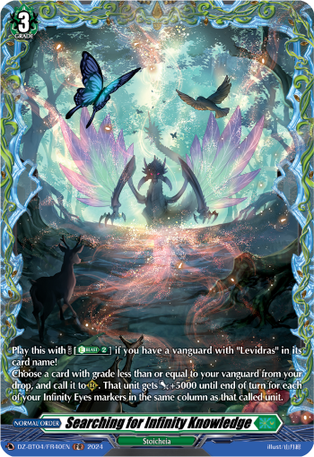 (FR40) Cardfight Vanguard Destined Showdown Single: Searching for Infinity Knowledge [D-Format] (V.2 - Frame Rare)  Frame Rare