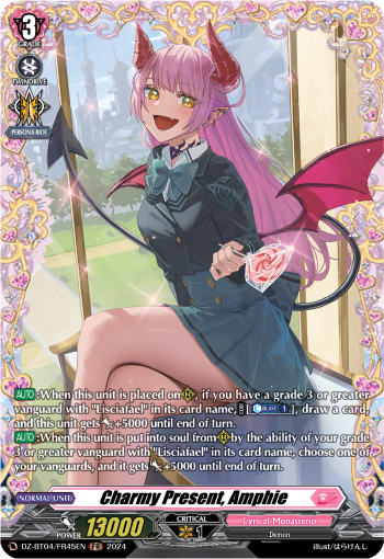 (FR45) Cardfight Vanguard Destined Showdown Single: Charmy Present, Amphie [D-Format] (V.2 - Frame Rare)  Frame Rare
