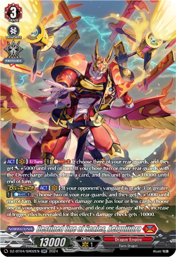 (SR02) Cardfight Vanguard Destined Showdown Single: Destined One of Scales, Aelquilibra [D-Format] (V.4 - Silver Rare)  Silver Rare